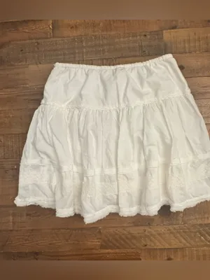 ABERCROMBIE Vintage‎ Tiered Cotton Mini Skirt Y2K thumbnail 4
