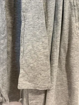 Carole Hochman Grey Robe with Black Lace Trim thumbnail 6