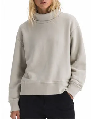 Zara Cream Cropped Turtleneck Sweatshirt thumbnail 1