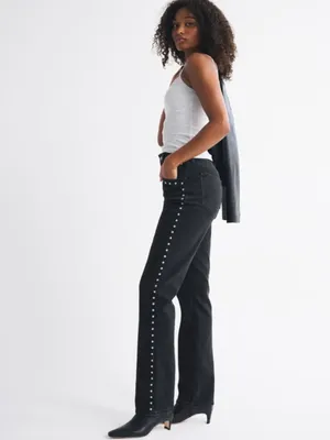 Abercrombie - 90s Straight Jeans - Black Stud, 29 Long (NWT) thumbnail 3