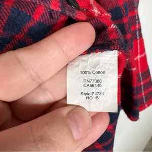 Madewell Plaid Flannel Button Down shirt‎ Size Xsmall thumbnail 5