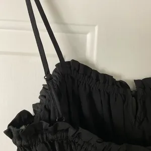 American‎ Eagle Outfitters Satin Babydoll Top Size Small Black thumbnail 5