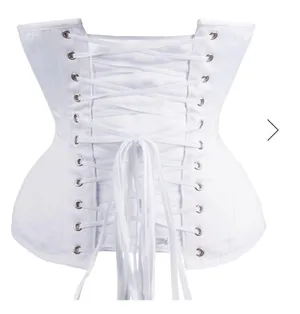 CorsetStory LONG WHITE UNDERBUST CORSET WAIST TAMING thumbnail 4