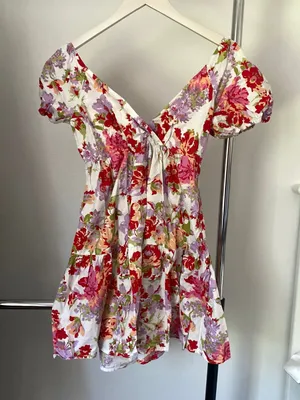 Floral Short Dress Multiple thumbnail 1