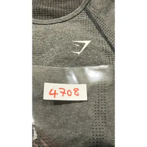 Gymshark Vital Seamless Long Sleeve Crop Top Gray Marl Womens Small Thumbholes thumbnail 4