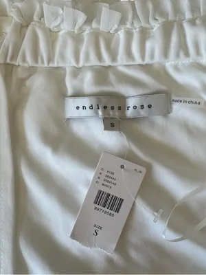 Endless Rose x Anthropologie - NWT Strapless Textured Mini Dress Bridal Sz S thumbnail 8
