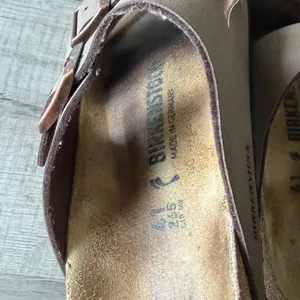 Birkenstock Arizona Sandals Brown Leather Buckle Comfort Size 40 thumbnail 2