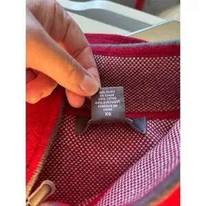 Eddie Bauer Sport Snowflake Full Zip Sweater Jacket XL Red thumbnail 3