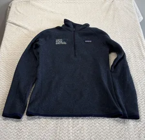 Patagonia Better Sweater 1/4 Zip Navy Blue Fleece Pullover Womens Medium Logo thumbnail 1