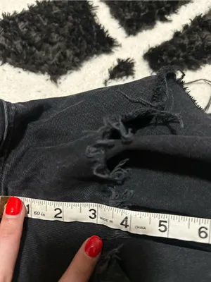 AGOLDE Dee Vintage High Rise Jean Shorts Divise Black A9035-1157 Aritzia size 34 thumbnail 8
