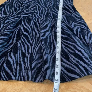 Free People Movement Zebra Print Chenille Textured Drop Waist Mini Dress Si… thumbnail 7