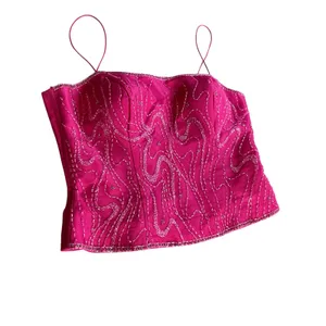 Scala Fuchsia Beaded Top & Taffeta Skirt Formal Dress‎ Set Party Prom thumbnail 6