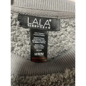 gray fuzzy cropped crewneck sweatshirt‎ Size M thumbnail 3