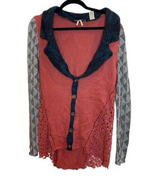 Y2K patchwork longline cardigan thumbnail 1