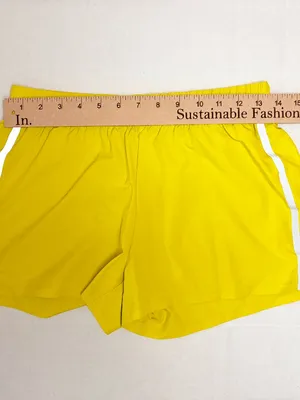 Outerknown Active Agility Athletic Reflecitve Shorts - XS - Electric Yellow thumbnail 3