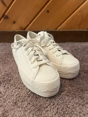 Keds triple up lace platform white sneakers thumbnail 5