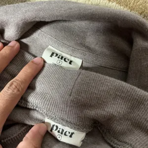 Pact Organic Cotton Lounge Set Blazer Cardigan Joggers S/M 2 Piece‎ Set thumbnail 2