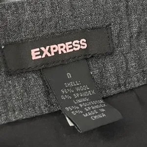 Express Pencil Skirt Size 0 Career Wool Dark Academia Office Siren Corpcore Y2K thumbnail 5