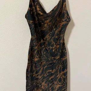 Urban Outfitters Black and Brown Swirl Design Fashionable Dress thumbnail 7