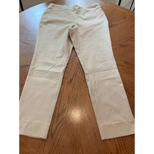 Chico's Soft Surroundings Slimming Ankle Pants Beige Pull‎ On Stretch Trousers thumbnail 3