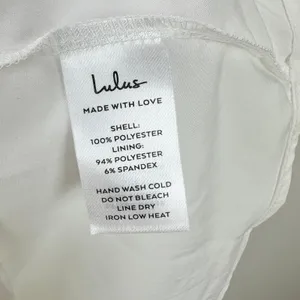 Lulus Exquisite Moments White Floral Jacquard Sleeveless Mini Dress Small NWT thumbnail 9