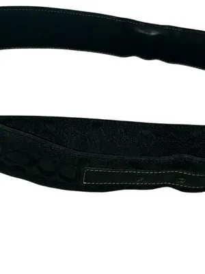 Coach Vintage Signature Jacquard Belt with Silver Buckle thumbnail 5