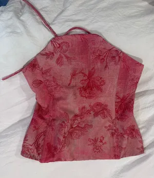 White Fox Pink Corset Boutique Top thumbnail 1
