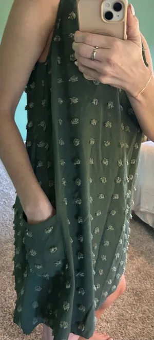 Green Polkadot Mini Dress thumbnail 5