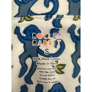 Roller Rabbit 2pc monkey-print pajama shirt & short set S Small thumbnail 5