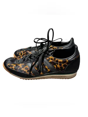 Adidas SL 72 OG Leopard Print Collegiate Green Women's 7 Fur Sneaker Low Top thumbnail 6