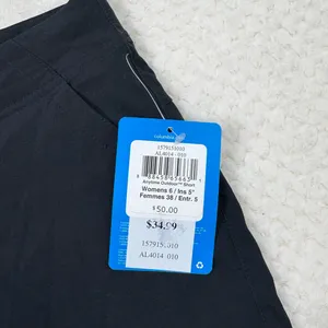 Columbia Omni-Sheild Black Moisture Wicking Repellency Mid Rise Shorts NWT 6 thumbnail 3