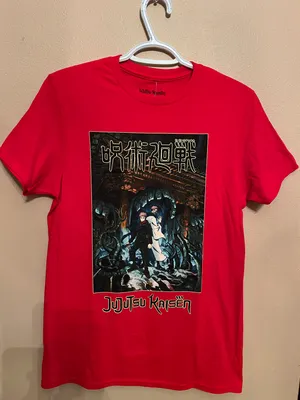 Hot Topic Jujutsu Kaisen Key Red Unisex T-Shirt thumbnail 1