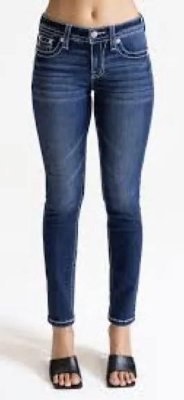 Miss Me Mid-Rise Skinny Jeans in Indigo Wash 848 thumbnail 1