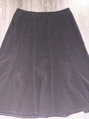 Dalia Black Vintage A-Line Midi Skirt thumbnail 2