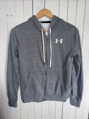 Under Armour Zip Up Hoodie Grey Size XS thumbnail 1