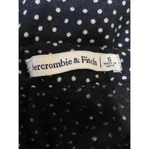 Abercrombie & Fitch Black White Polka Dots Side Slit Ruffle Slip Midi Skirt Sz S thumbnail 6
