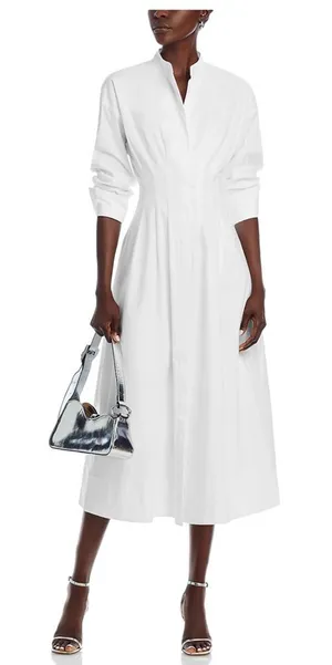 Staud Lorenza midi dress white sold out online thumbnail 1