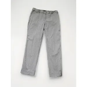 Jones New York Gingham Check Grace Ankle Pants Black White Size 10 Preppy Office thumbnail 2
