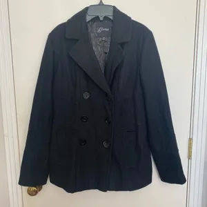 Guess medium black pea coat  with side pockets thumbnail 1