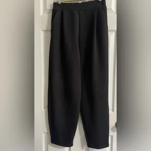 ALALA Black Phoebe Trousers Pleated Athleisure Joggers Small thumbnail 7