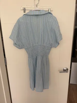 Ruched waist dress Blue Size L thumbnail 2