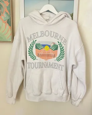 Abercrombie & Fitch Melbourne Tournament Tennis Hoodie Sweatshirt Unisex Medium thumbnail 1