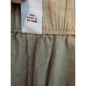 Old Navy Taylor Wide Leg Trouser Extra High Rise Linen Blend Pants Womens‎ M thumbnail 4