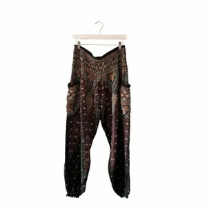 Harem Garden Rayon Aztec Tribal Festival Gypsy Bohemian Yoga Pants SZ 3XL #2591 thumbnail 3