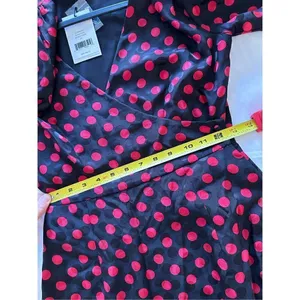 NWT Re/Done Polka Dot 80s Silk Dress Size XS thumbnail 9