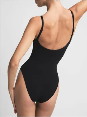 Skims Sculpting Bodysuit Brief with Snaps in Onyx L/XL thumbnail 2