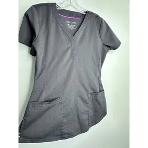 Purple Label by Healing Hands Scrub Top – Dark Charcoal Gray, Size XS thumbnail 3