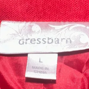 Dress Barn Red Zip Front Corduroy Textured Jacket Women's Large‎ Career Casual thumbnail 4
