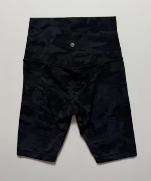 Lululemon Align Super High Rise Shorts 10”, Incognito Camo Multi Grey, Size 6 thumbnail 1