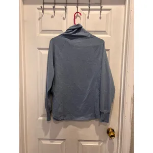 Disney Parks Mickey Minnie Americana Cowl Neck Hoodie Blue Womens L USA Flag‎ thumbnail 7